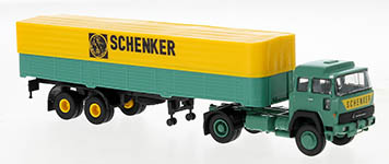 101-83253 - H0 - Magirus 310 D 16 PP-Sattelzug 1974, Schenker